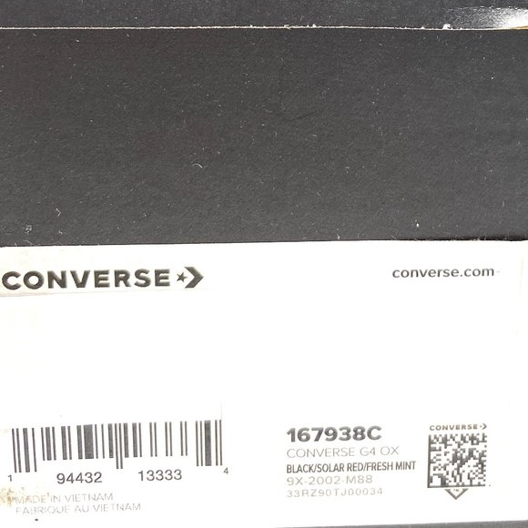 Converse Sneaker Men's Size 13 167938C G4 OX Black Mesh Basketball Shoes - Picture 10 of 11